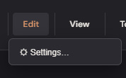 Edit menu